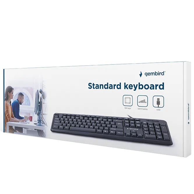 Клавиатура Gembird KB-U-103-RU, Проводная, Черный 4