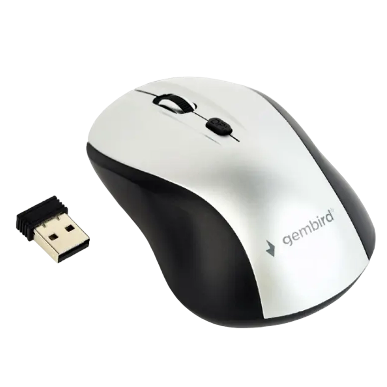 Компьютерная мышь Gembird MUSW-4B-02-BS Black/Silver
