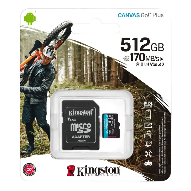 Card de Memorie Kingston Canvas Go! Plus, 512GB 2