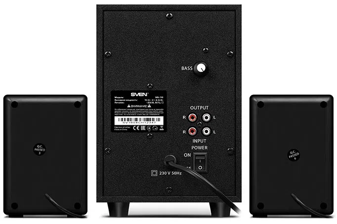 Компьютерные колонки Sven MS-110 Black 3