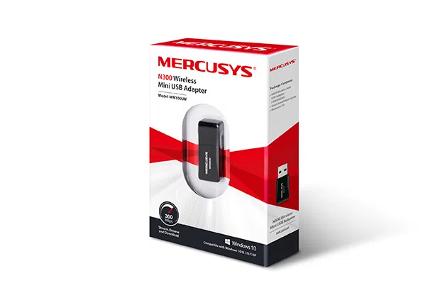 USB 2.0 / Wi-Fi Adapter / MERCUSYS MW300UM