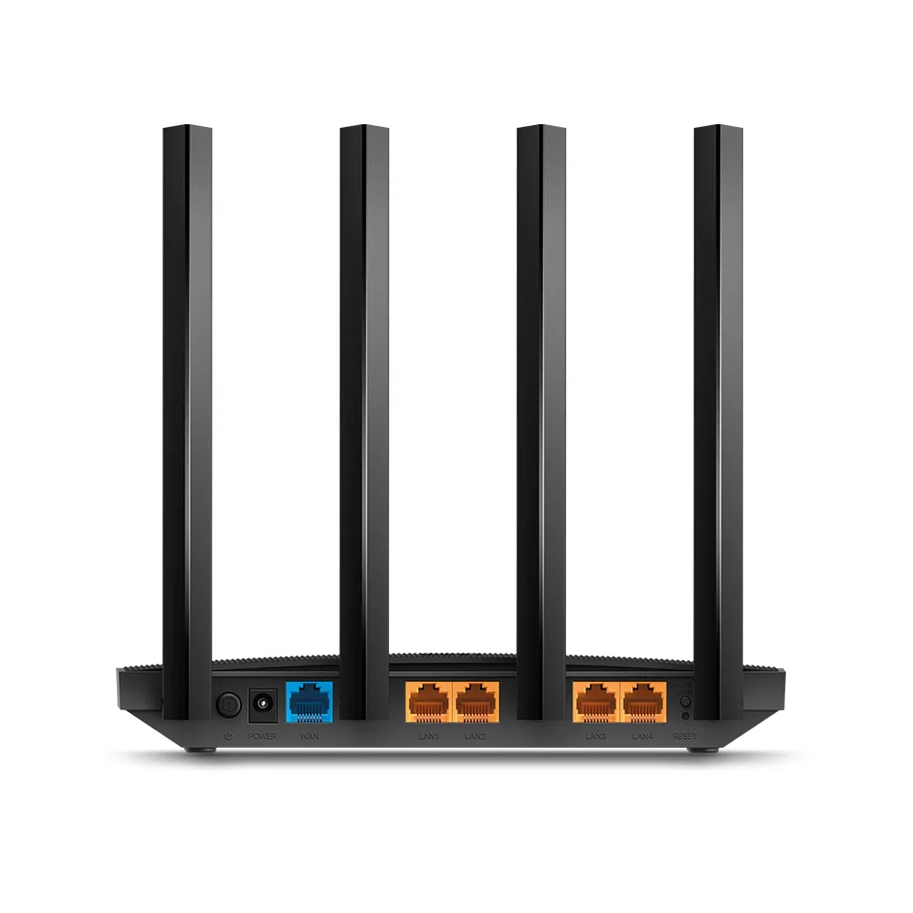 TP-LINK Archer C80 AC1900 Dual Band Wireless Gigabit Router, Atheros, 1300Mbps at 5Ghz + 600Mbps at 2.4Ghz, 802.11ac/a/b/g/n Wave 2, MIMO 3x3, MU-MIMO, Beamforming, Airtime Fairness, 1 Gigabit WAN+4 Gigabit LAN, 4 fixed antennas 3
