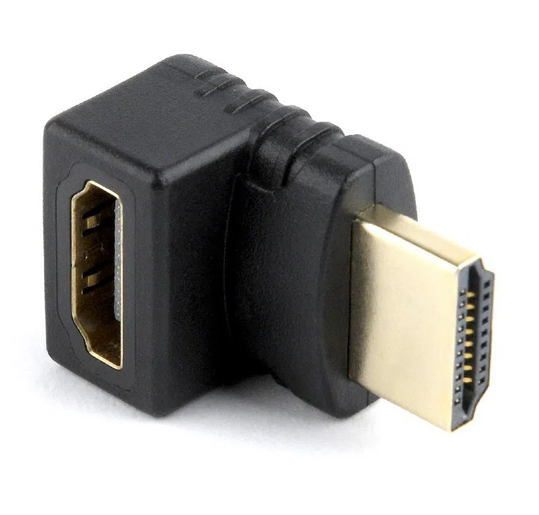 Adapter HDMI-HDMI - Gembird A-HDMI270-FML, Adapter HDMI female 270° to HDMI male, gold plated contacts