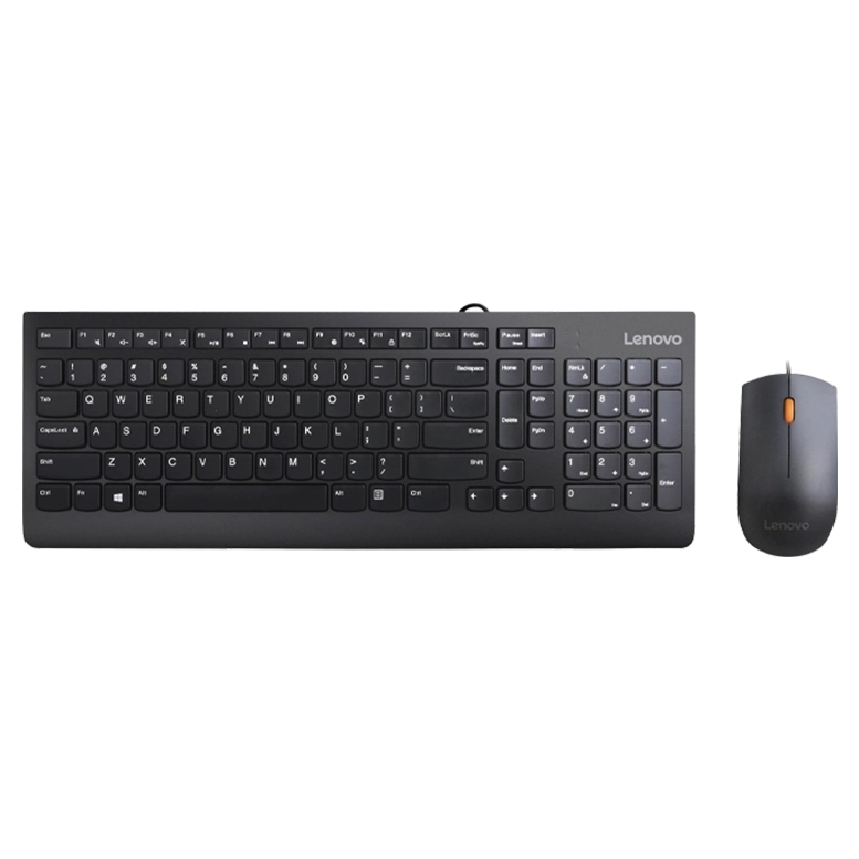 Клавиатура и Мышь Lenovo Essential Wired, Черный