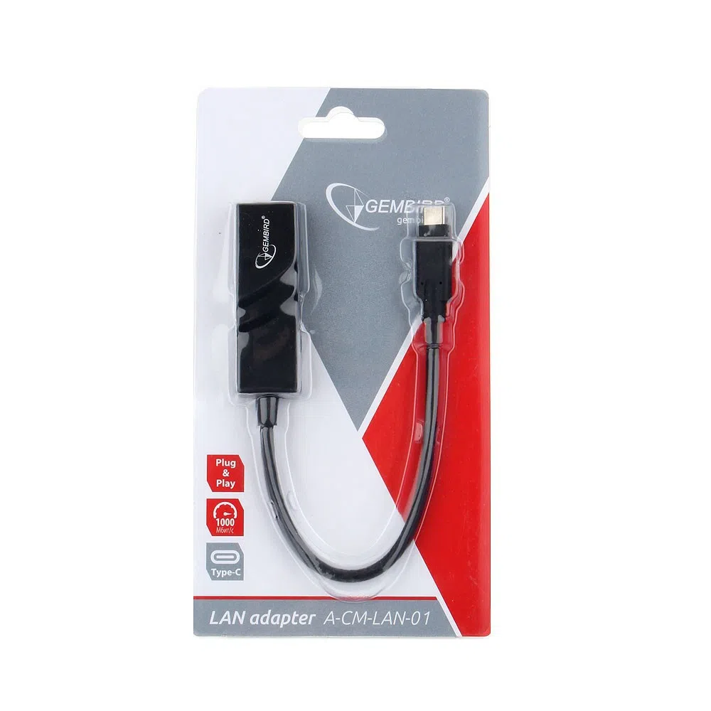 USB-C / Gigabit Ethernet Adapter / Gembird A-CM-LAN-01 2