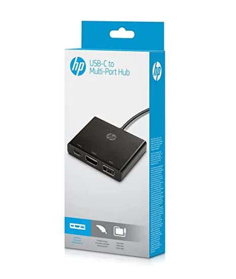 HP USB-C to Multi-Port Hub - 1 х HDMI, 1 х USB-C™, 1 х USB port.