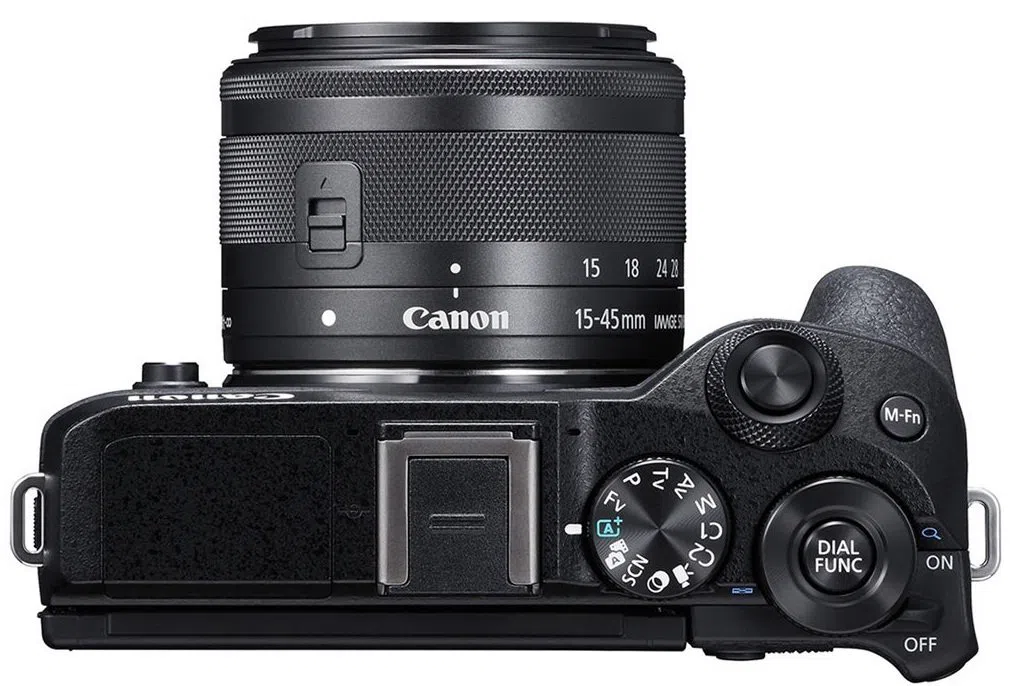 Mirrorless Camera CANON EOS M6 II 15-45 IS STM Black + electronic viewfinder EVF-DC2 (3611C053) 2