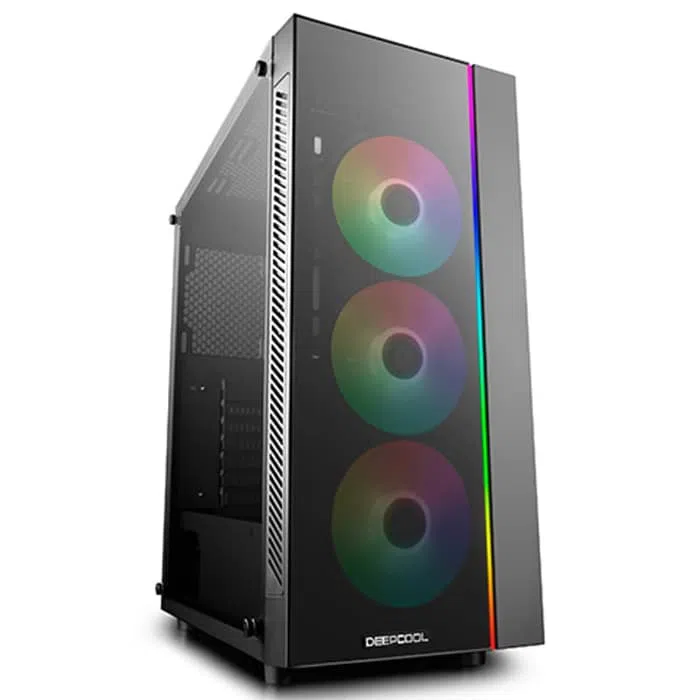 Carcasa DEEPCOOL MATREXX 55 V3 ADD-RGB 3F / w/oPSU / Side panel / 3x120mm ADD-RGB fans / ATX / Black