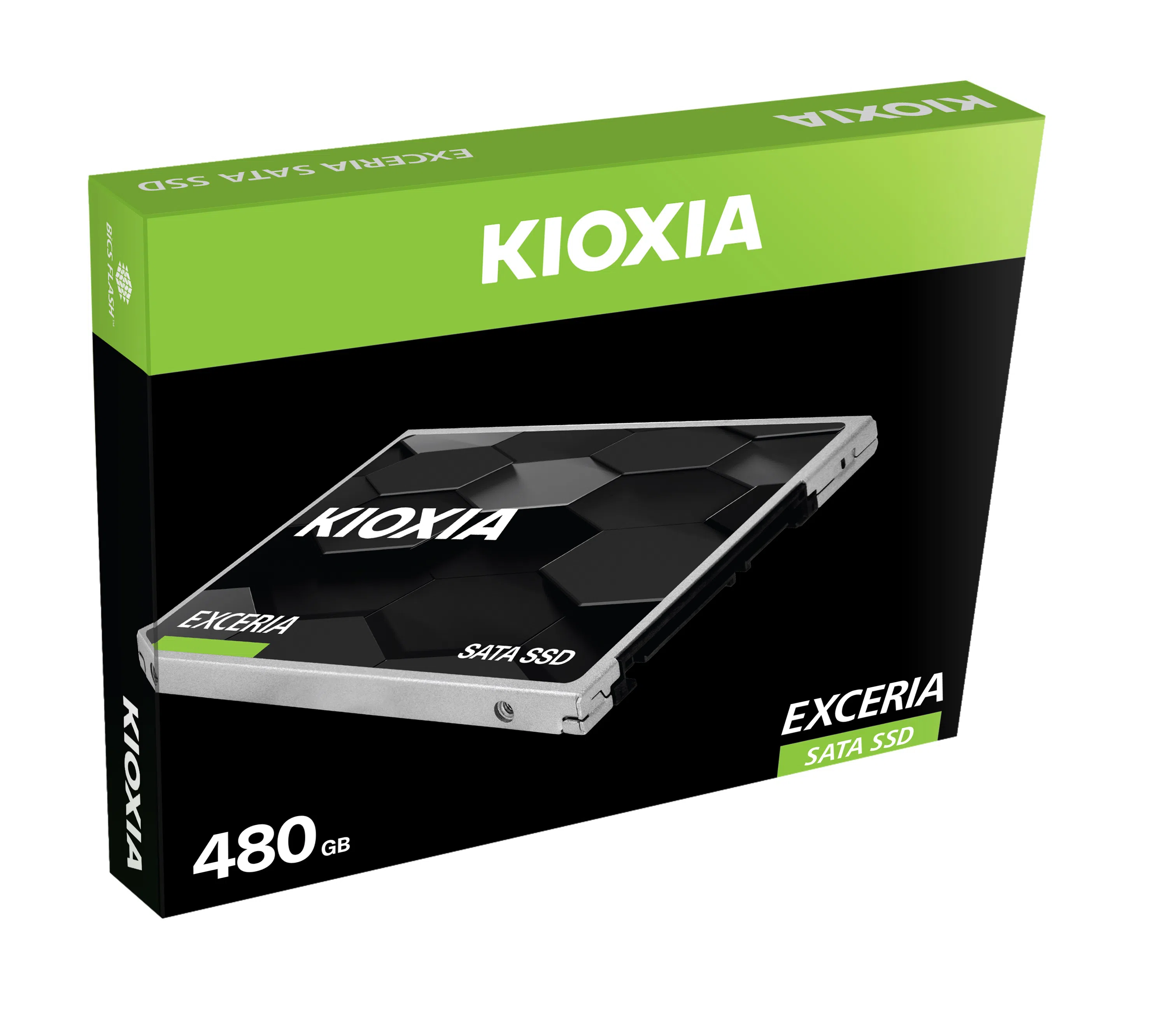 2.5" SSD 480GB KIOXIA (Toshiba) Exceria, SATAIII, SeqReads: 555 MB/s, SeqWrites: 540 MB/s, Read / Write Speed: 82000 IOPS / 88000 IOPS, 7mm, Controller SMI SM2258XT, BiCS Flash TLC