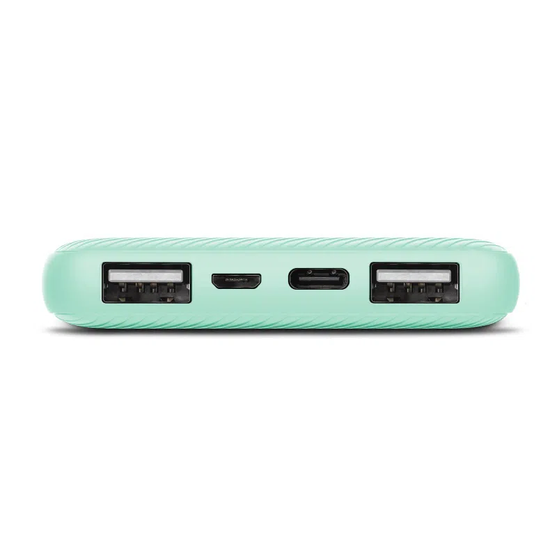 10000mAh Power bank - Trust Primo, Mint, Fast-charge with maximum speed via USB-C (15W) or USB-A (12W). Charging speed varies between devices 3