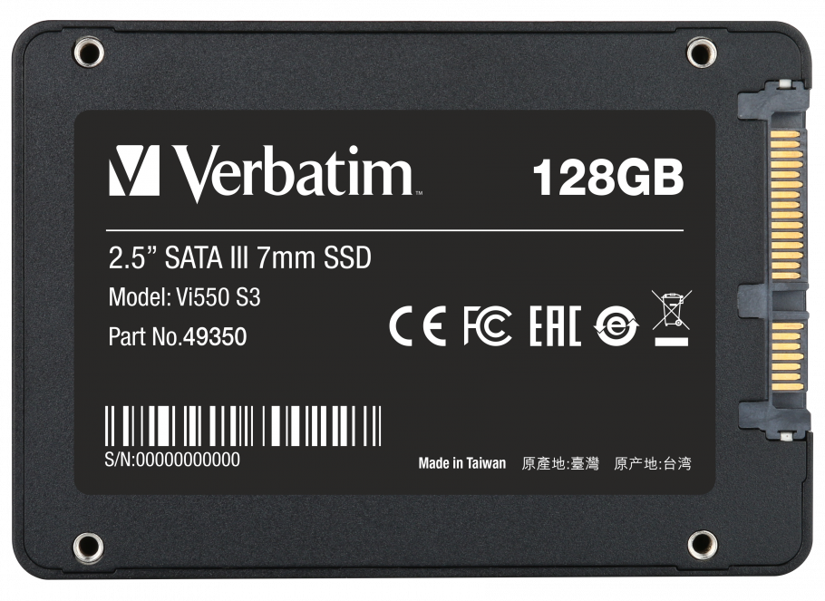 Unitate SSD Verbatim Vi550 S3, 128Gb VI550S3-128-49350 2