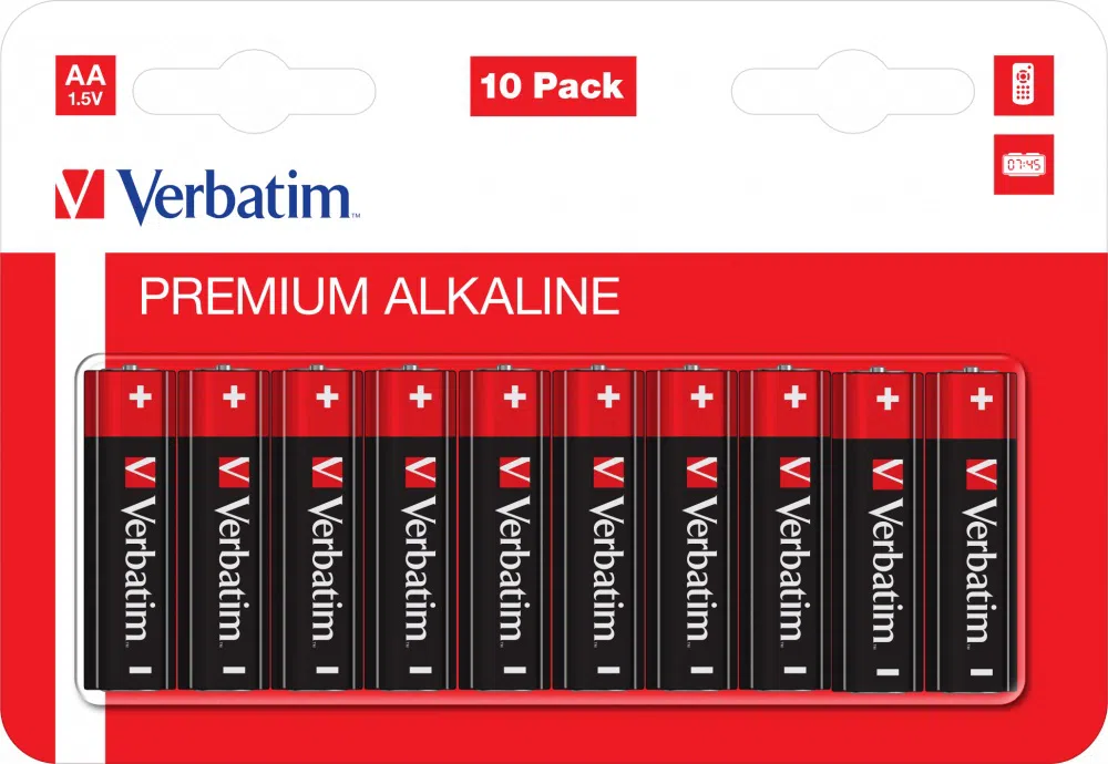 Verbatim Alcaline Battery AA, 10pcs, Blister pack
