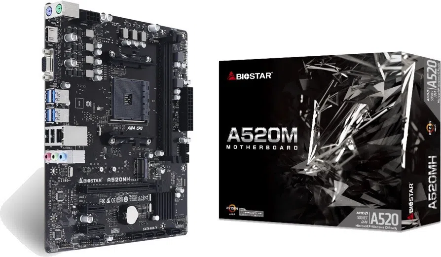 Материнская плата Biostar A520MH 4