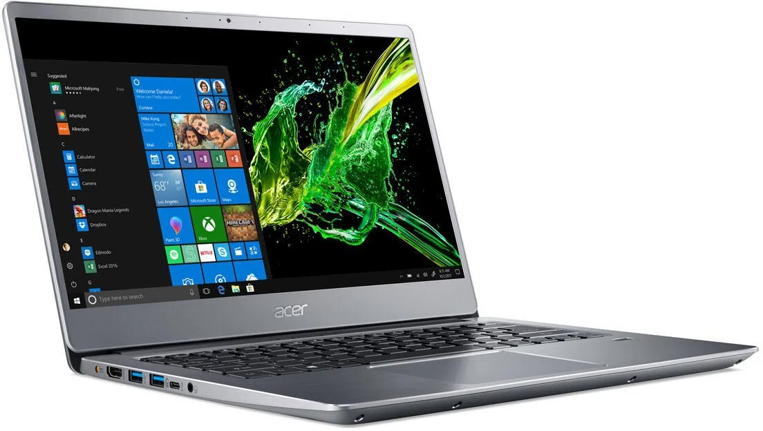 Laptop Acer Swift SF314-41-R1JU Sparkly Silver 2