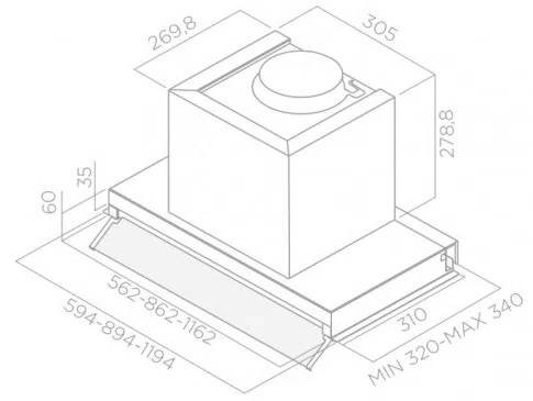 Hood Elica BOX IN PLUS IXGL/A/60 4