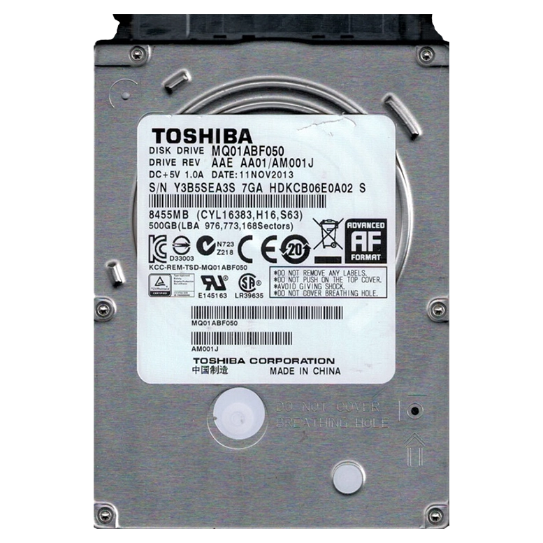 Unitate HDD Toshiba MQ01ABF050, 500 GB, Silver