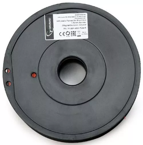 Нить для 3D-принтера Gembird ABS Filament, Red, 1.75 mm, 0.6 kg 2