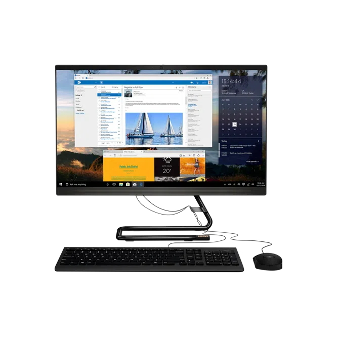 Моноблок Lenovo IdeaCentre 3 23.8'' Full HD Ryzen 7 4700U/ 16 ГБ/ 512 ГБ SSD/ AMD Radeon Graphics/ Черный/ AIO 24ARE05