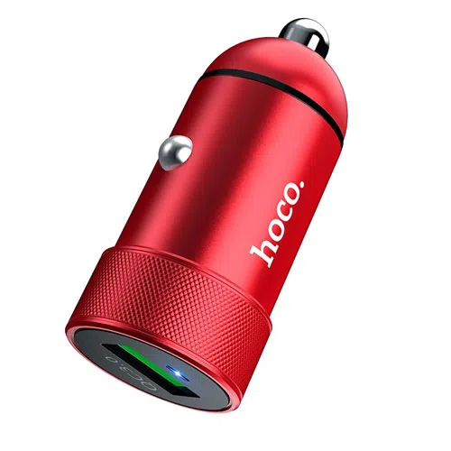 HOCO Z32 Speed Up single port QC3.0 car charger Red 2