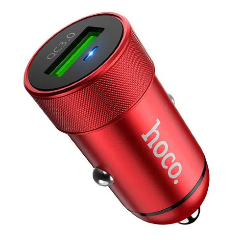 HOCO Z32 Speed Up single port QC3.0 car charger Red 3