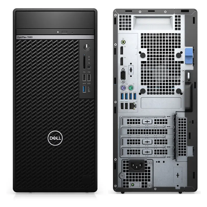 Компьютер DELL OptiPlex 7080 MT / Intel Core i7 / 16GB / 2TB + 512GB SSD / GTX1660 / DVD / Black 4