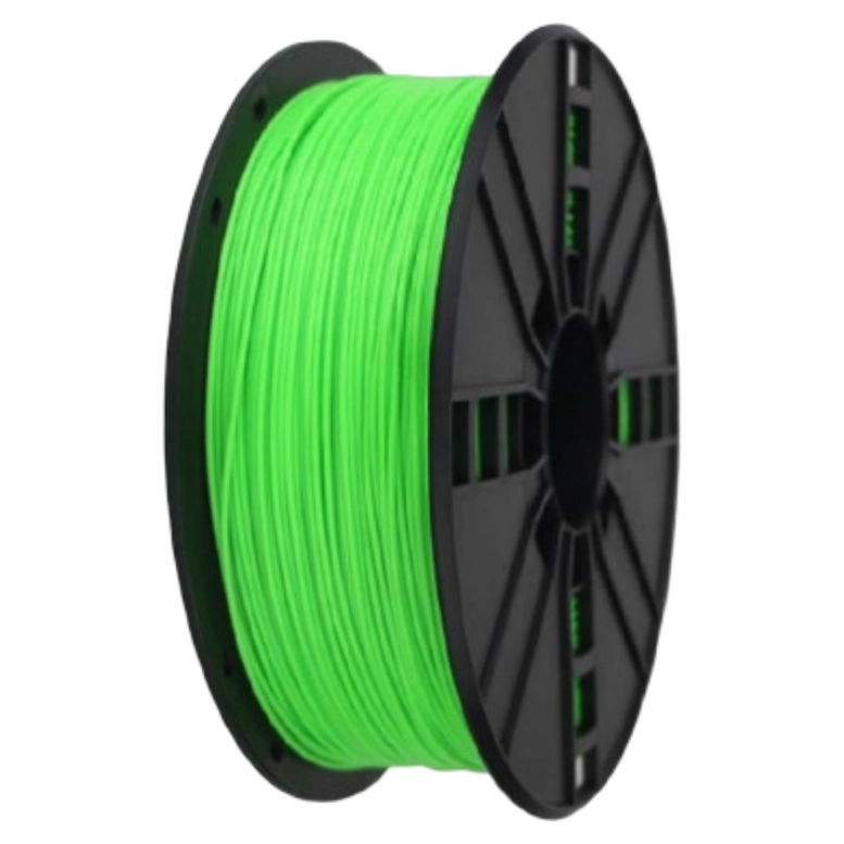 Нить для 3D-принтера Gembird PLA+ Filament, Fluorescent Green, 1.75 мм, 1 кг