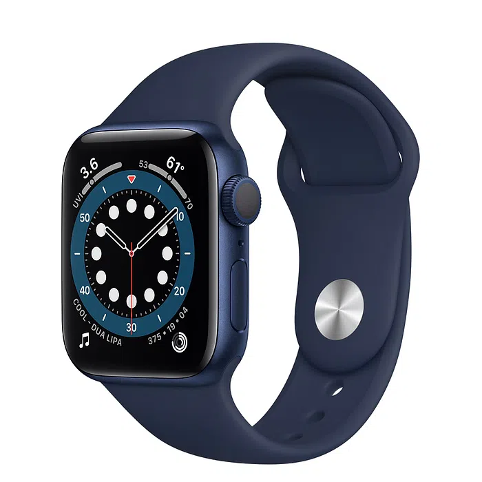 Ceas inteligent Apple Watch Series 6 GPS, 40 mm, Corp din aluminiu cu panglică sport de culoare Albastru închis 3