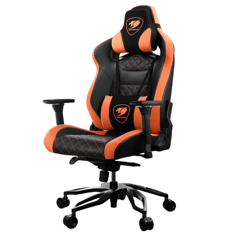 Игровое кресло Cougar Armor Titan Pro, ПВХ Кожа, Чёрный/Оранжевый 2