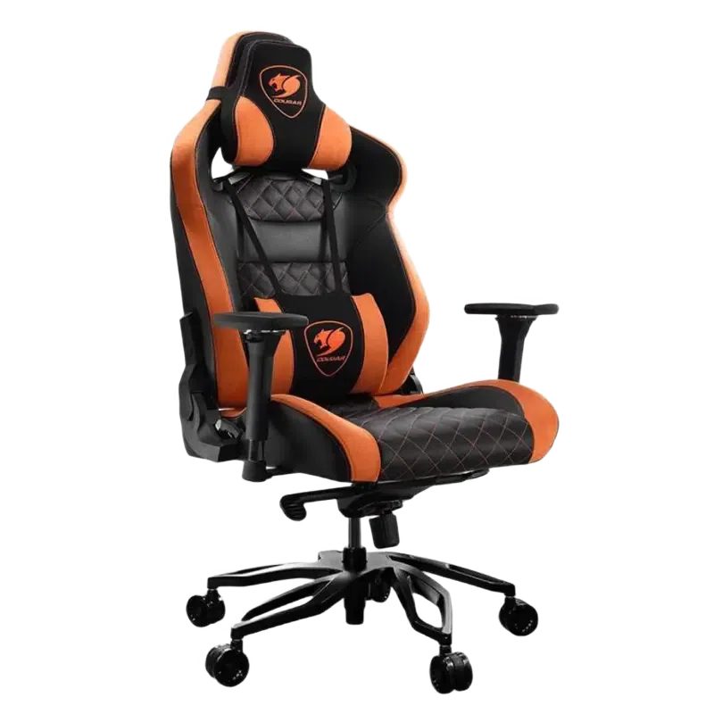 Игровое кресло Cougar Armor Titan Pro, ПВХ Кожа, Чёрный/Оранжевый 5