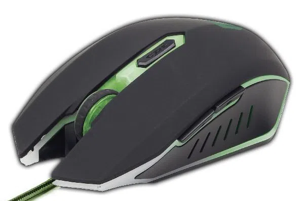 Компьютерная мышь Gembird MUSG-001-G Black/Green 2