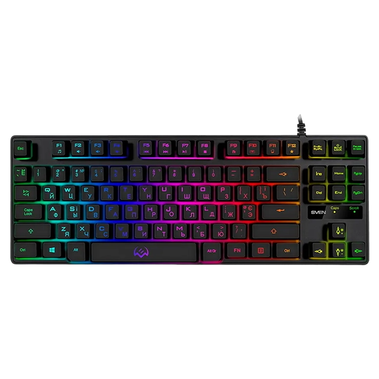 Клавиатура SVEN KB-G7400, Проводное, Чёрный