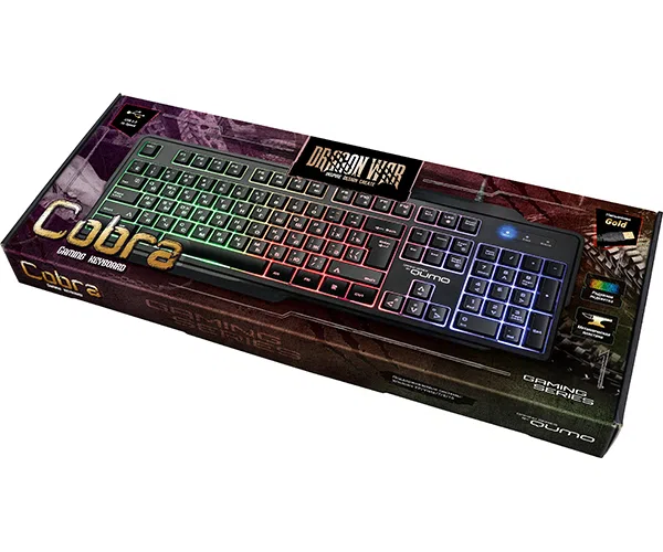 Клавиатура QUMO Cobra, Проводное, Чёрный 2