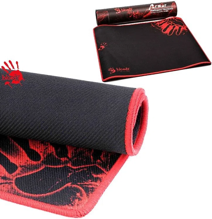 Mouse Pad pentru jocuri Bloody B-081S, Medium, Negru/Roșu 4