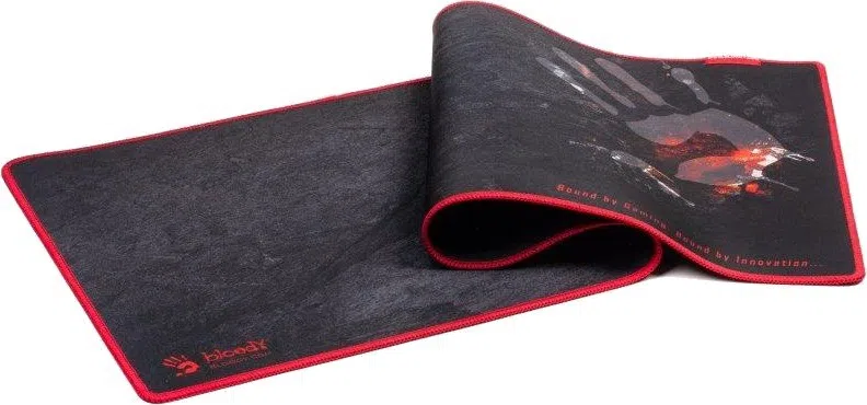 Mouse Pad pentru jocuri Bloody B-088S, Extra Large, Negru/Roșu 2