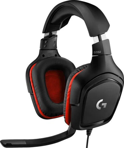 Gaming Headset Logitech G332 Prodigy, 50mm drivers, 20-20000Hz, 39 Ohm, 107dB, 280g. 3.5mm Black/Red 3