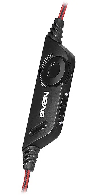 Gaming Headset SVEN AP-U880MV, 40mm drivers, 20-20000Hz, 32 Ohm, 108dB, 262g., 3.5mm, Black/Red 3