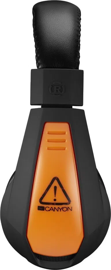 Gaming Headset Canyon Star Raider, 40mm drivers, 20-20000Hz, 32 Ohm, 100dB, 2x3.5mm, Black/Orange 3