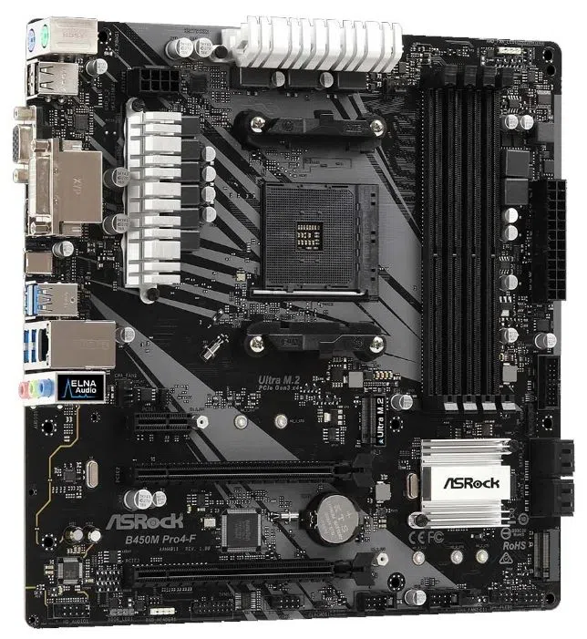 Материнская плата ASRock B450M PRO4-F 2