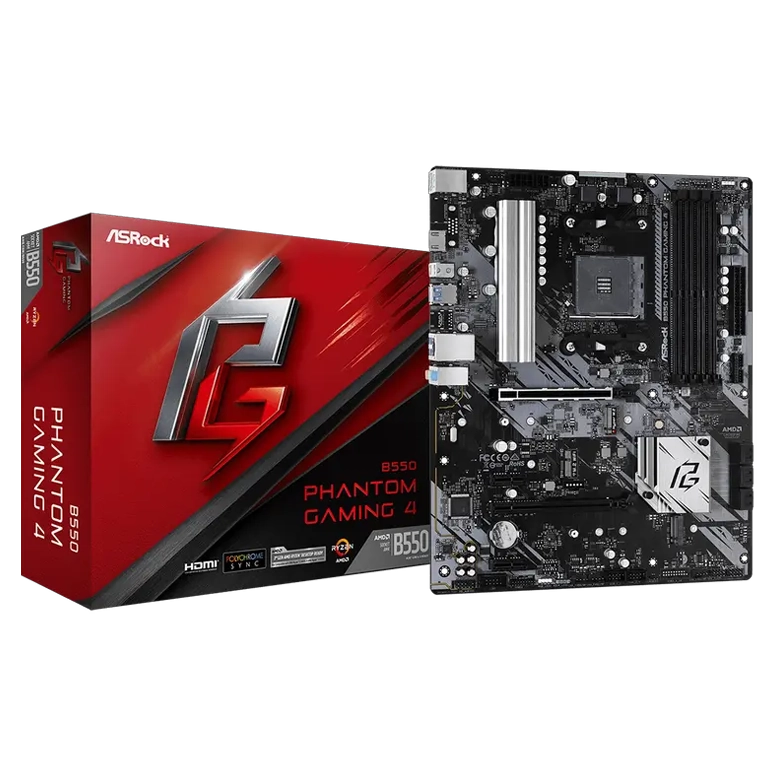 Материнская плата ASRock B550 PHANTOM GAMING 4, Black