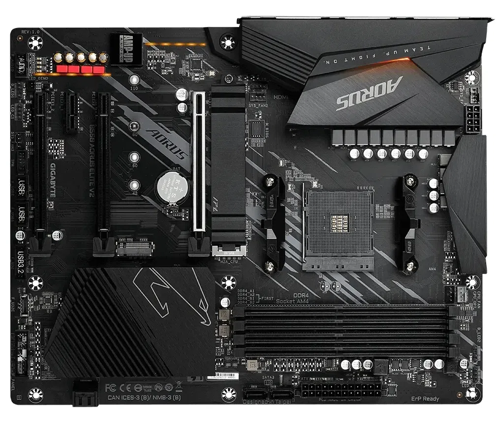 Материнская плата Gigabyte B550 AORUS ELITE V2, AM4, AMD B550, ATX 3