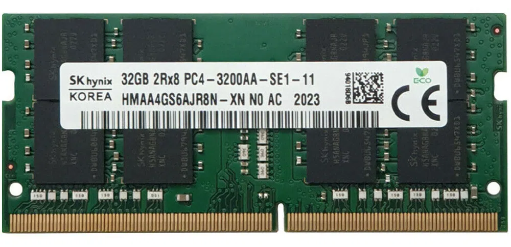 32GB DDR4- 3200MHz SODIMM Hynix Original PC25600, CL22, 260pin DIMM 1.2V