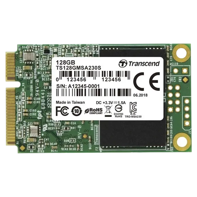 Накопитель SSD Transcend MSA230S, 128 ГБ, TS128GMSA230S