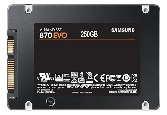 Накопитель SSD Samsung 870 EVO MZ-77E250, 250 ГБ, MZ-77E250BW 5