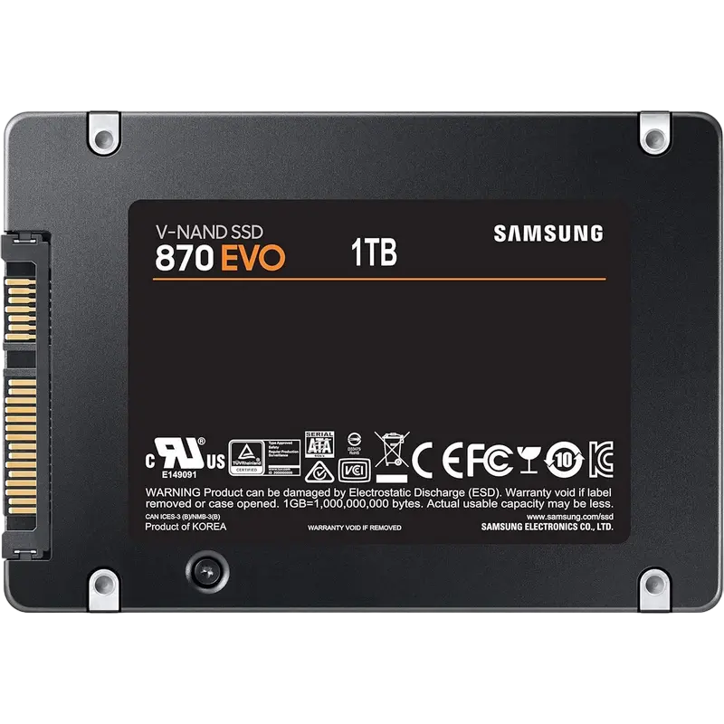Накопитель SSD Samsung 870 EVO MZ-77E1T0, 1000 ГБ, MZ-77E1T0BW 2
