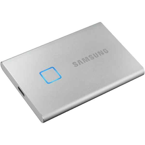 SSD portabil extern Samsung Portable SSD T7 Touch, 500 GB, Argintiu (MU-PC500S/WW) 2