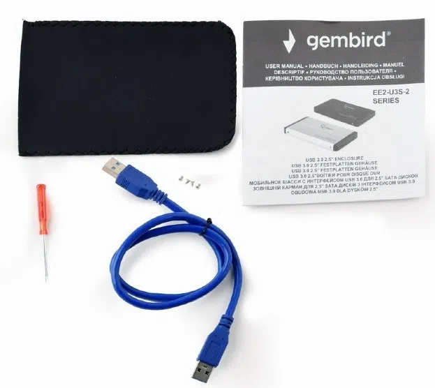 Внешний бокс Gembird EE2-U3S-2-B 2