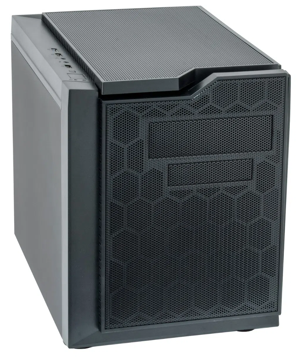 Case mATX Chieftec GAMING CUBE, w/o PSU, 2xUSB3.0, 2xUSB2.0, Mesh front panel, Black