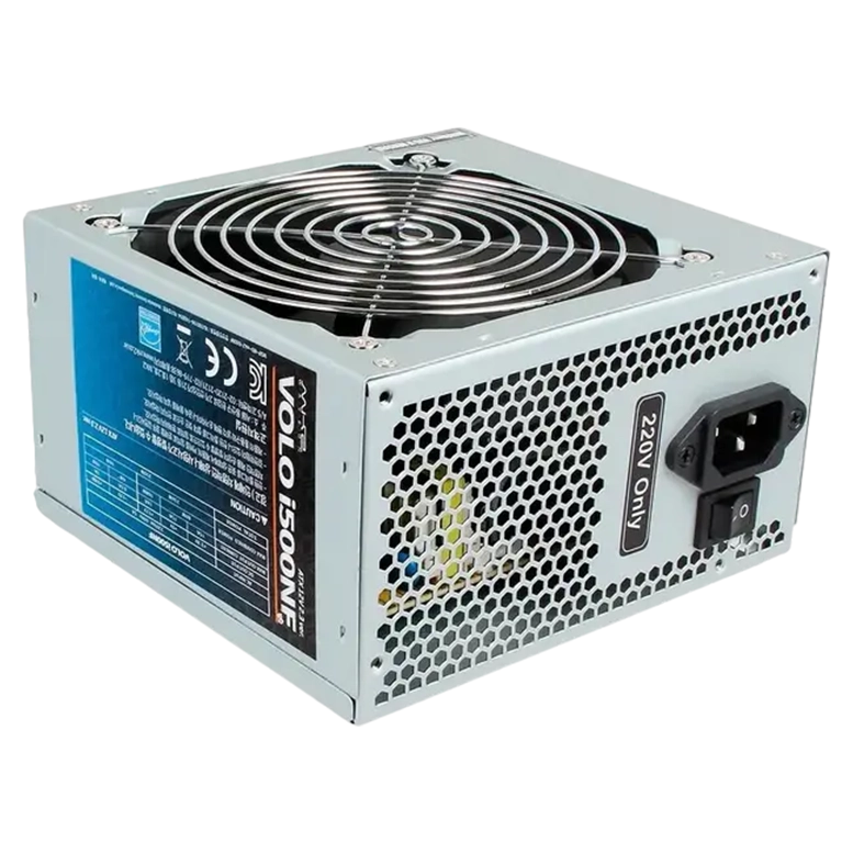 Блок питания для компьютеров Sohoo ATX-500W-12, 500 Вт, Серебристый