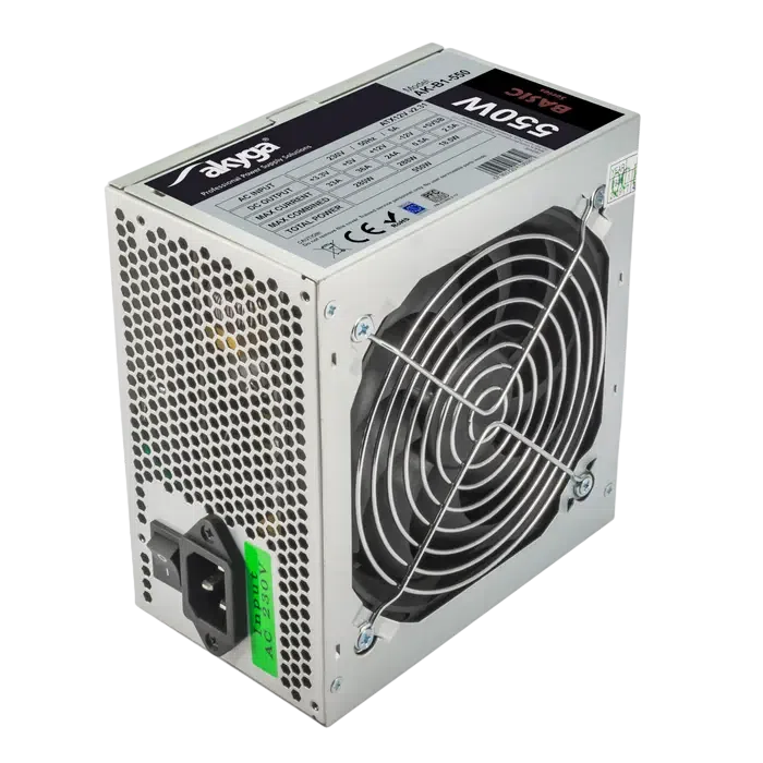 Блок питания для компьютеров Sohoo ATX-550W, 550 Вт, Серебристый 3