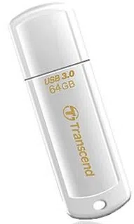 USB Flash Drive Transcend JetFlash 730, 64Gb, White 2